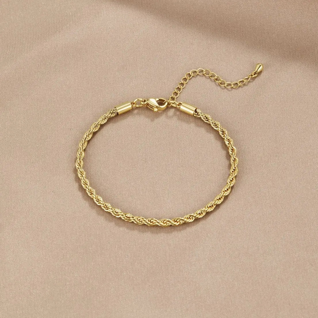 Bianca | Pulsera Dorada Trenzada - Elena Duval