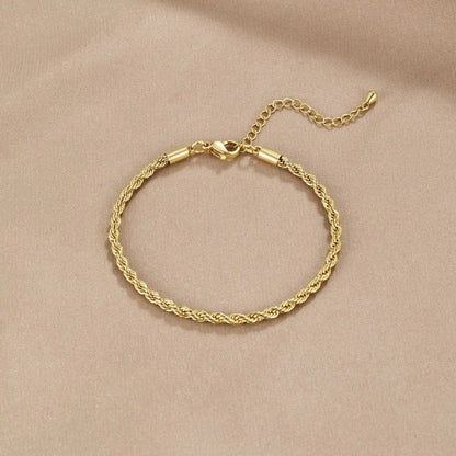 Bianca | Pulsera Dorada Trenzada - Elena Duval
