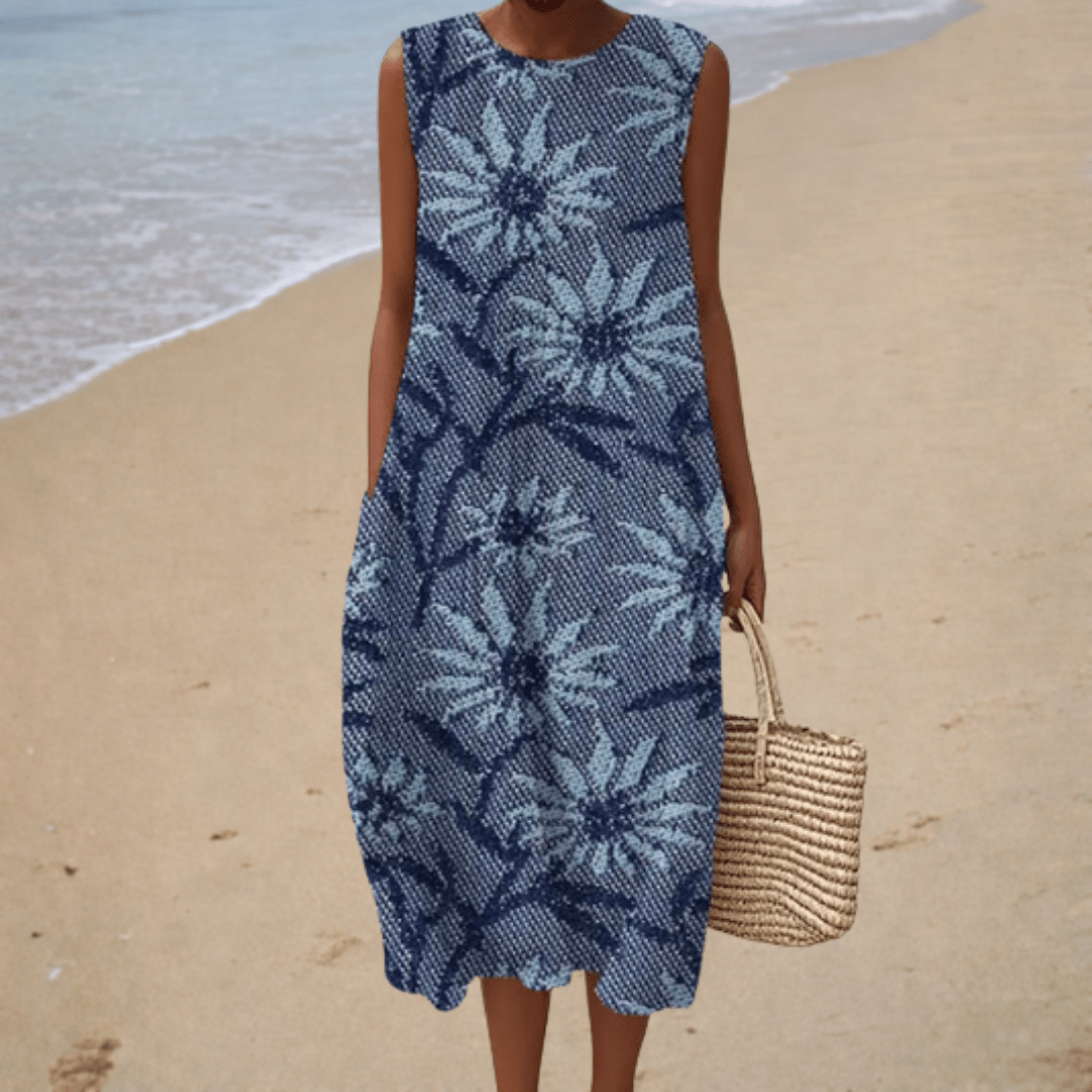 Brigitte | Vestido Midi Floral Elegante - Elena Duval