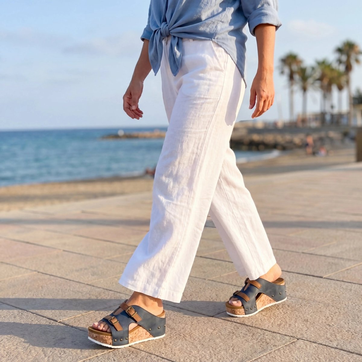 Brisa | Sandalias de Cuña - Elena Duval