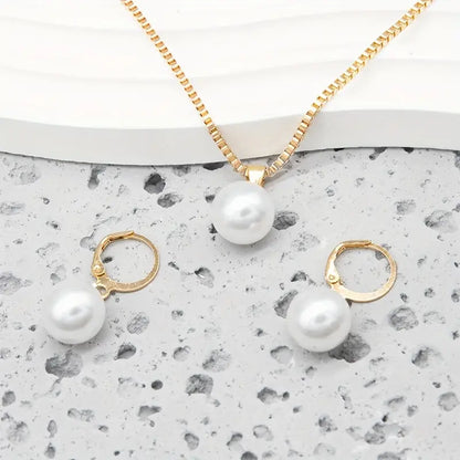 Conjunto de Collar de Perlas Graceful