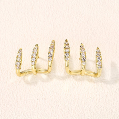 Flora | Pendiente Triple Elegante