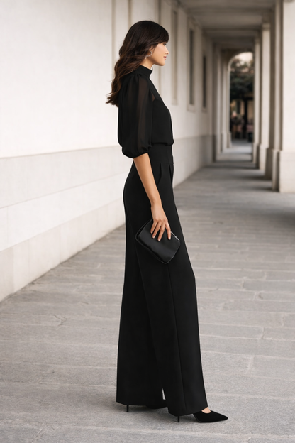 Valentina | Conjunto de Tres Piezas con Camisola de Chifón