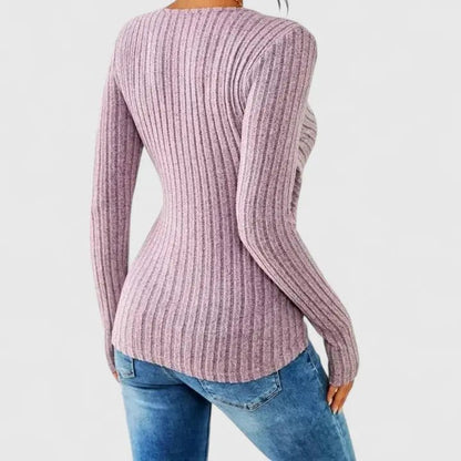 Camila | Top Fajado de Manga Larga - Elena Duval