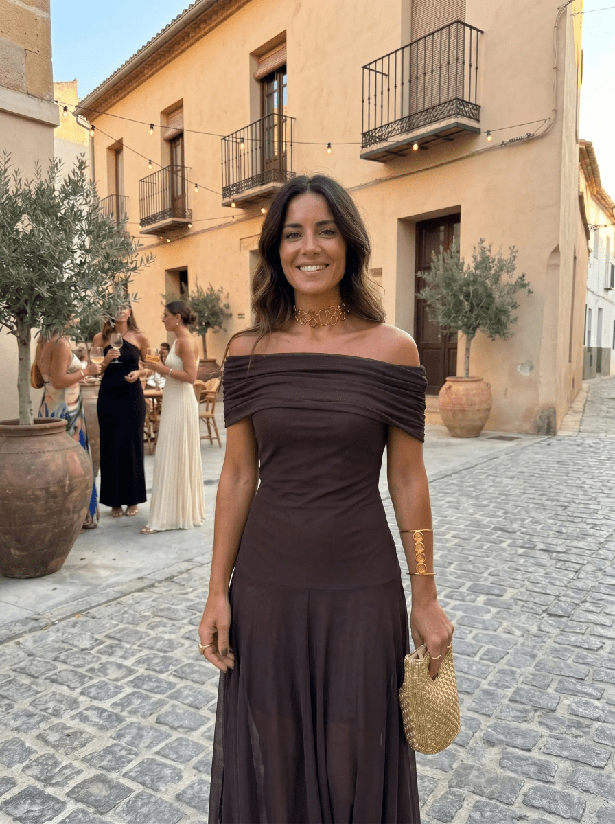 Carla | Vestido maxi elegante y sencillo - Elena Duval