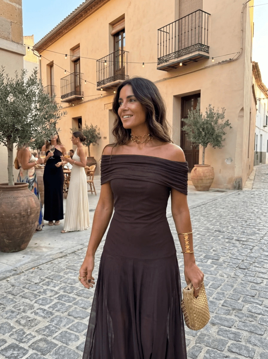 Carla | Vestido maxi elegante y sencillo - Elena Duval