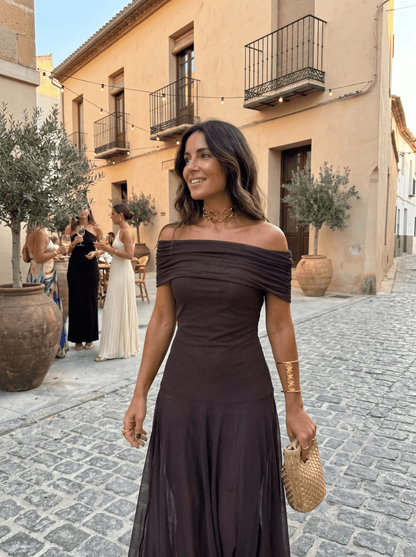 Carla | Vestido maxi elegante y sencillo - Elena Duval