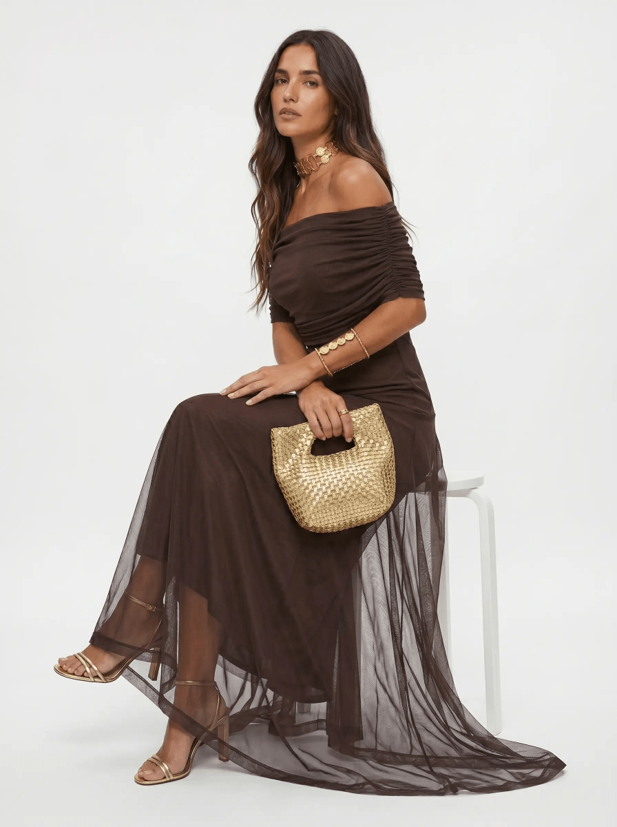 Carla | Vestido maxi elegante y sencillo - Elena Duval