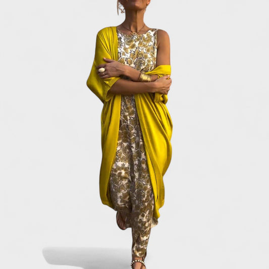 Carolina | Vestido Elegante con Kimono - Elena Duval