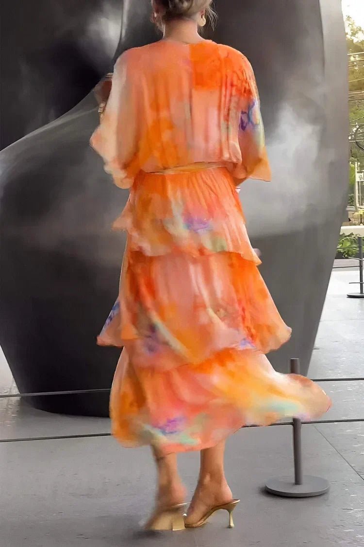 Casar | Elegante vestido de gasa - Elena Duval