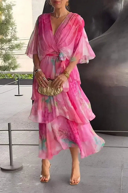 Casar | Elegante vestido de gasa - Elena Duval