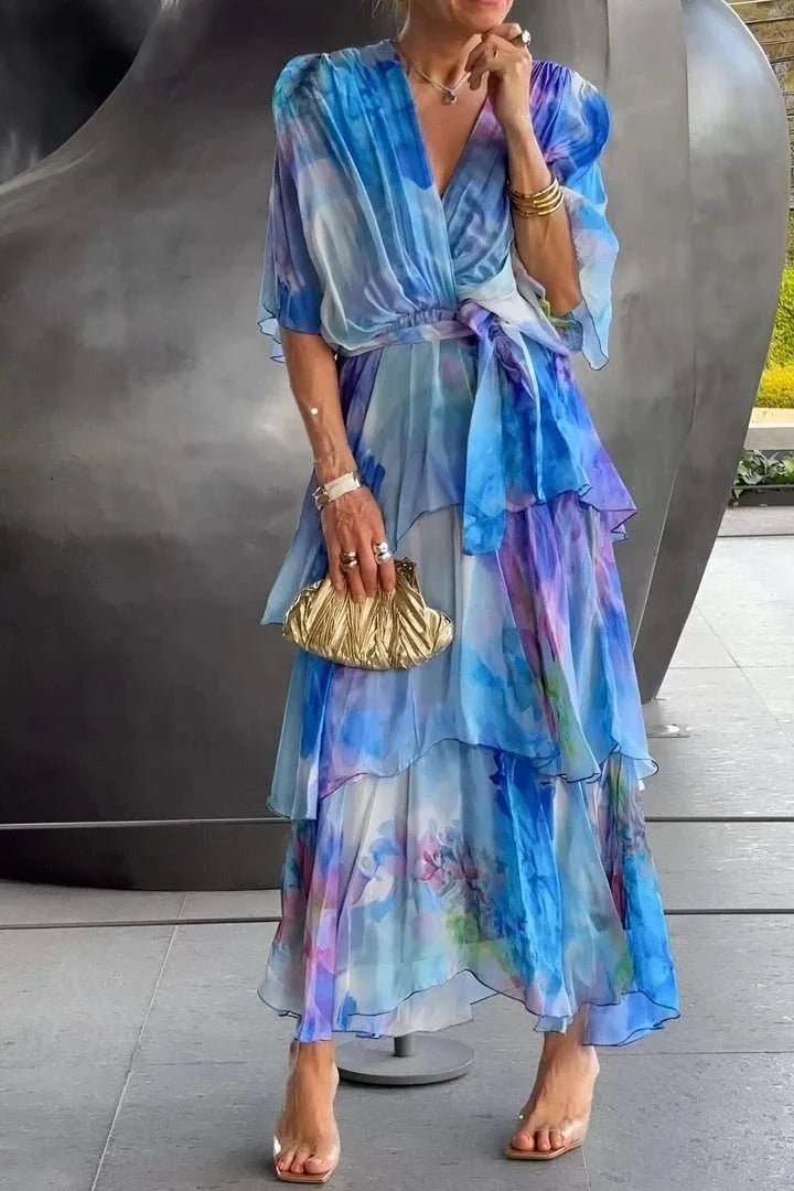 Casar | Elegante vestido de gasa - Elena Duval