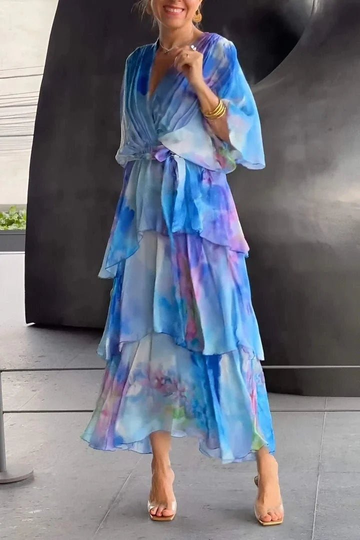 Casar | Elegante vestido de gasa - Elena Duval