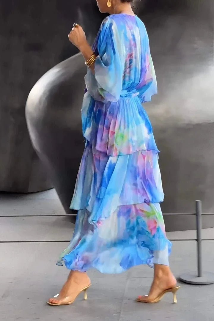 Casar | Elegante vestido de gasa - Elena Duval