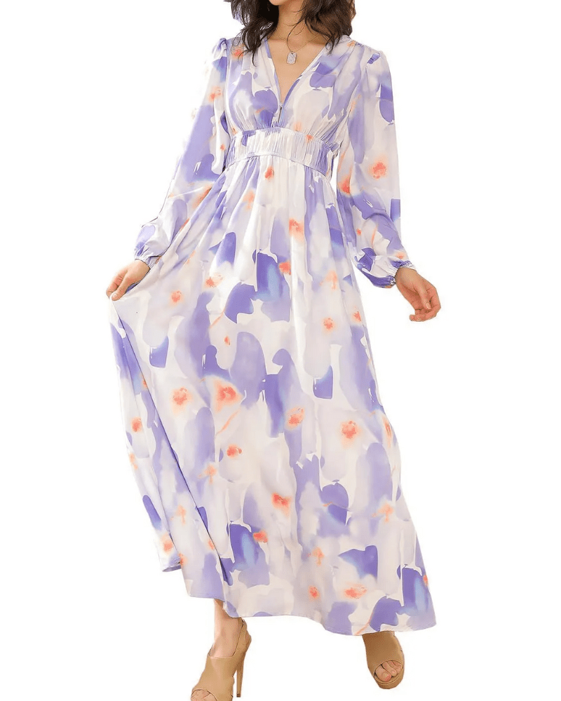 Celine | Vestido Femenino con Motivo Floral - Elena Duval