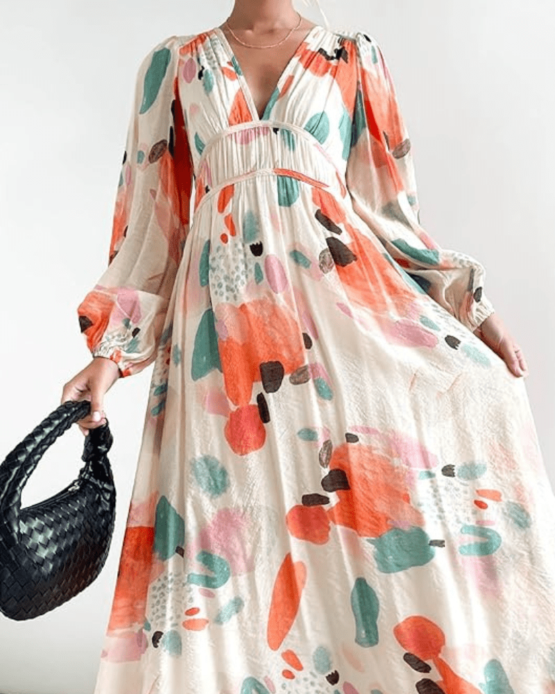 Celine | Vestido Femenino con Motivo Floral - Elena Duval