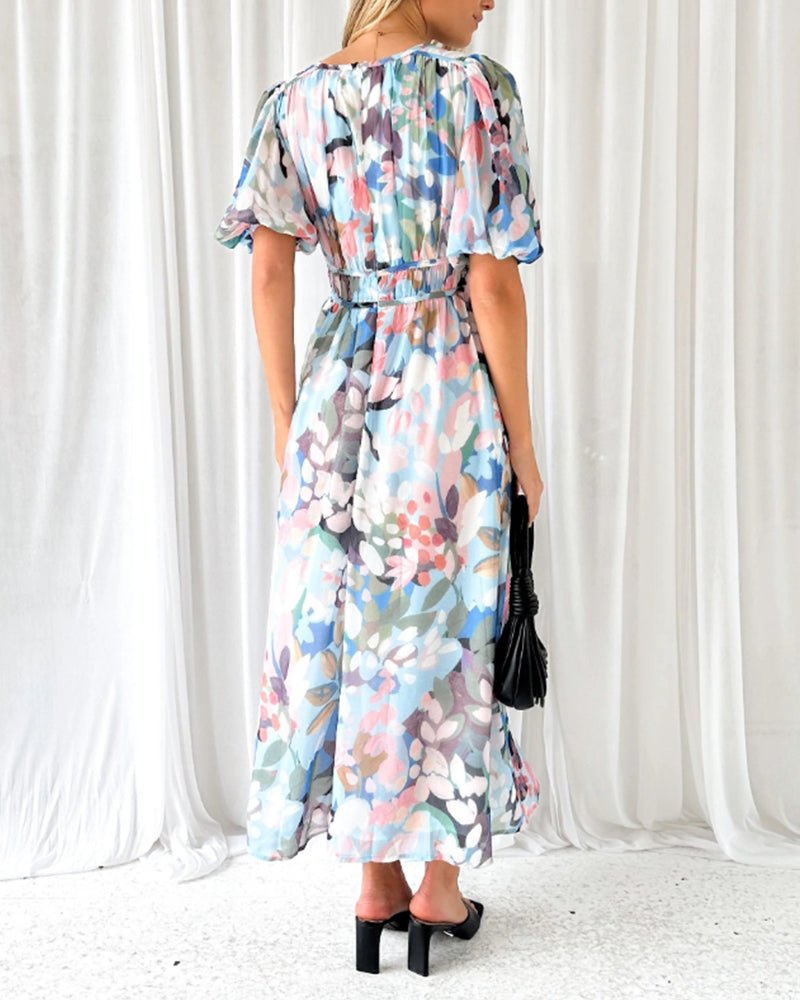Celine | Vestido Femenino con Motivo Floral - Elena Duval
