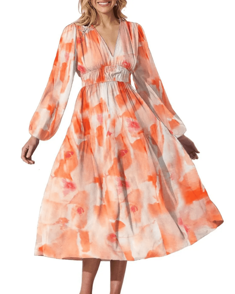 Celine | Vestido Femenino con Motivo Floral - Elena Duval