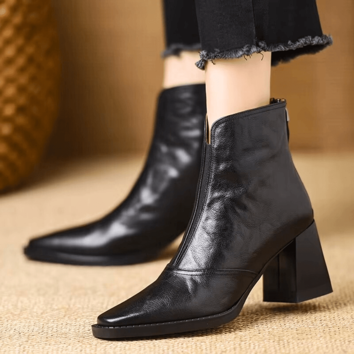 Claudia | Botines de Lujo con Tacón Medio - Elena Duval