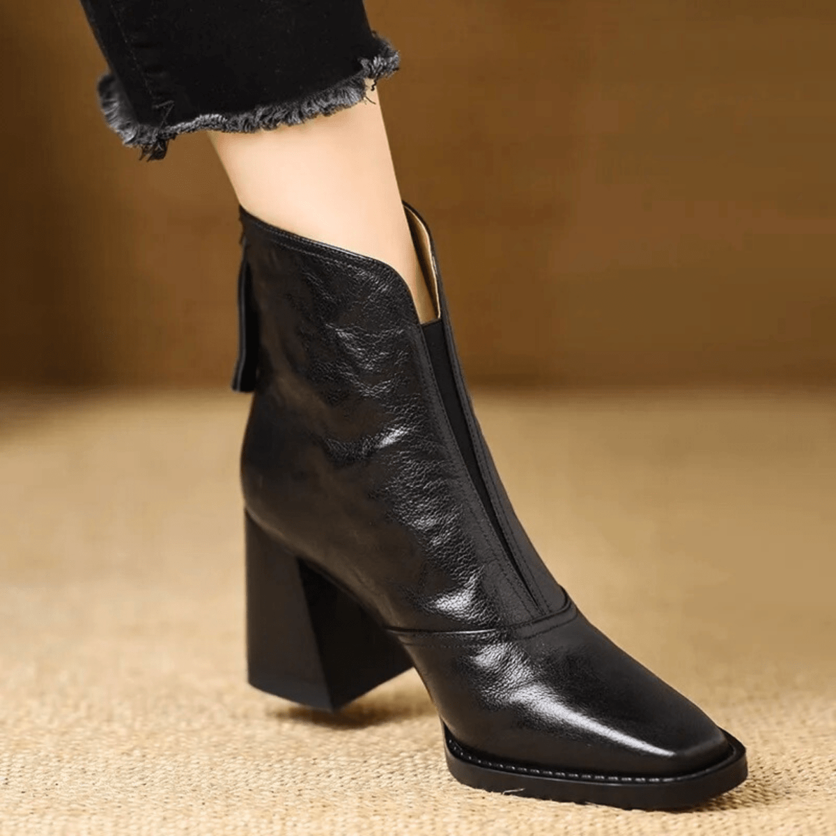 Claudia | Botines de Lujo con Tacón Medio - Elena Duval