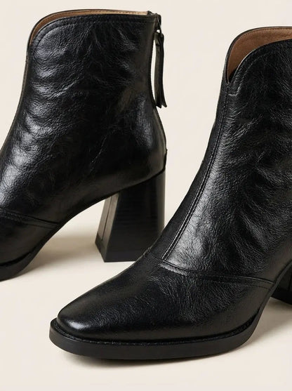 Claudia | Botines de Lujo con Tacón Medio - Elena Duval