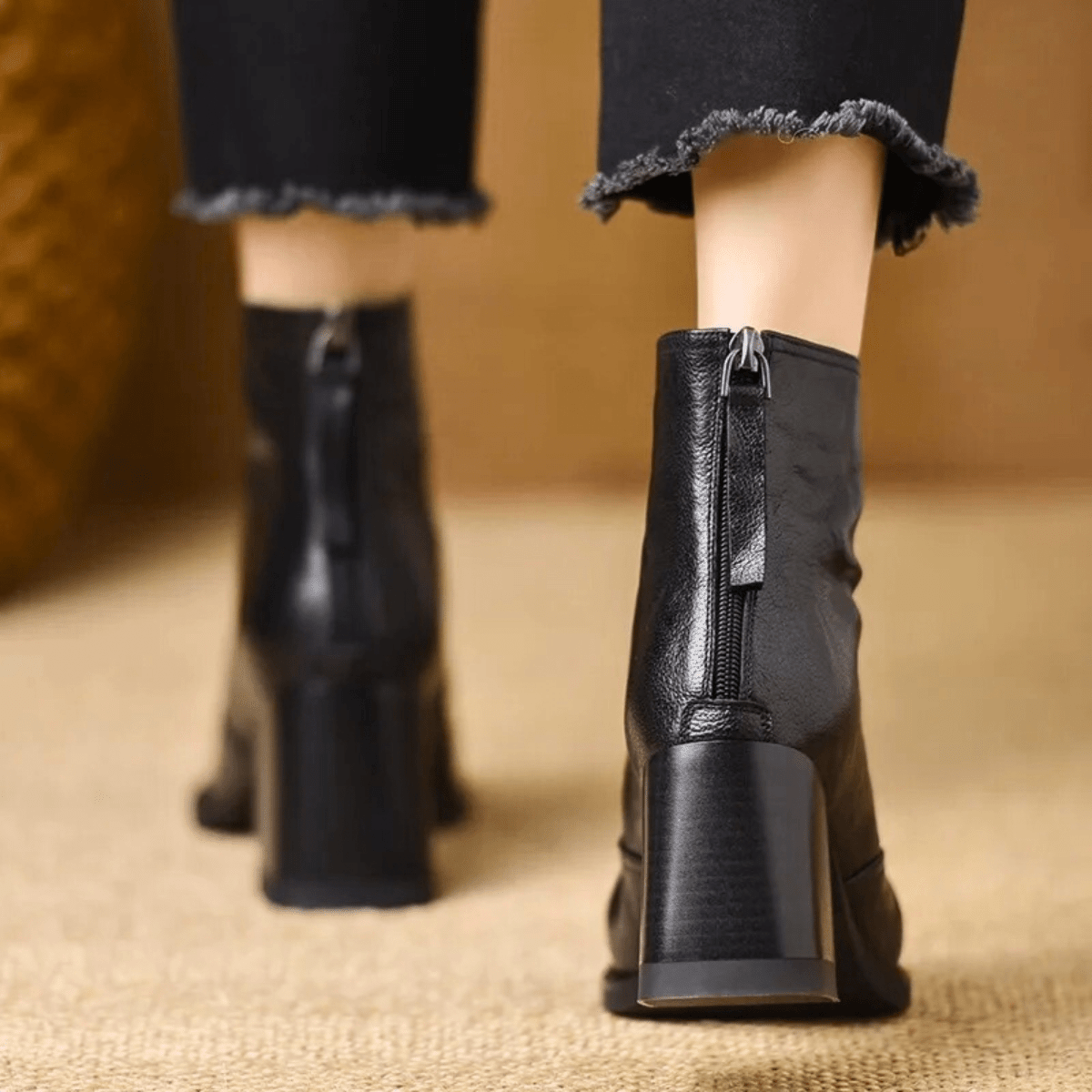 Claudia | Botines de Lujo con Tacón Medio - Elena Duval