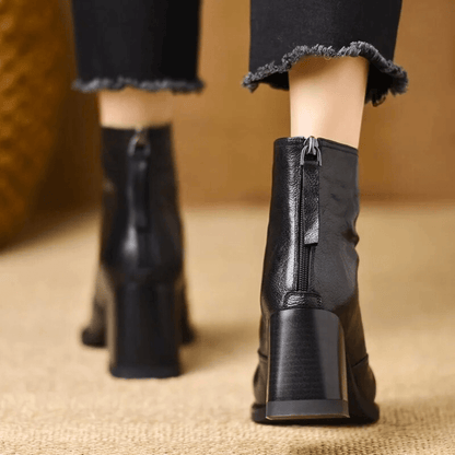 Claudia | Botines de Lujo con Tacón Medio - Elena Duval