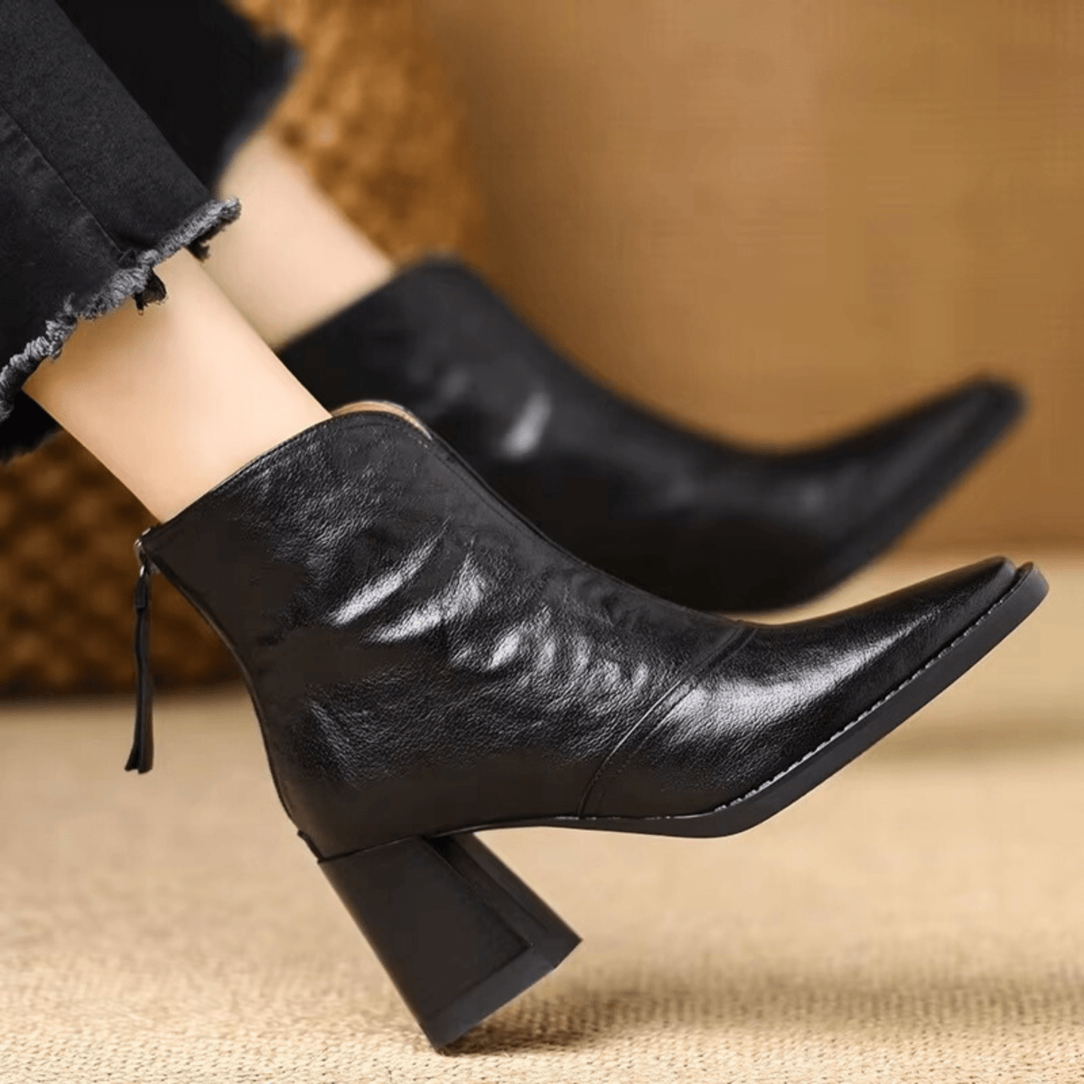 Claudia | Botines de Lujo con Tacón Medio - Elena Duval