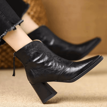 Claudia | Botines de Lujo con Tacón Medio - Elena Duval