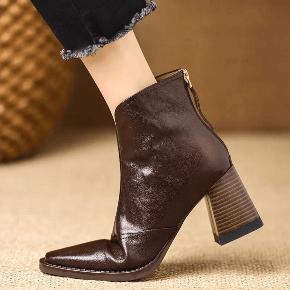 Claudia | Botines de Lujo con Tacón Medio - Elena Duval