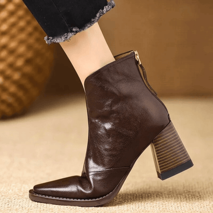 Claudia | Botines de Lujo con Tacón Medio - Elena Duval