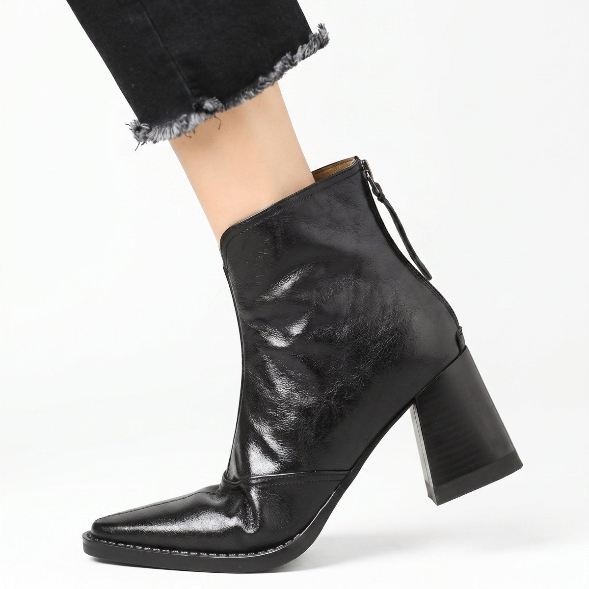 Claudia | Botines de Lujo con Tacón Medio - Elena Duval