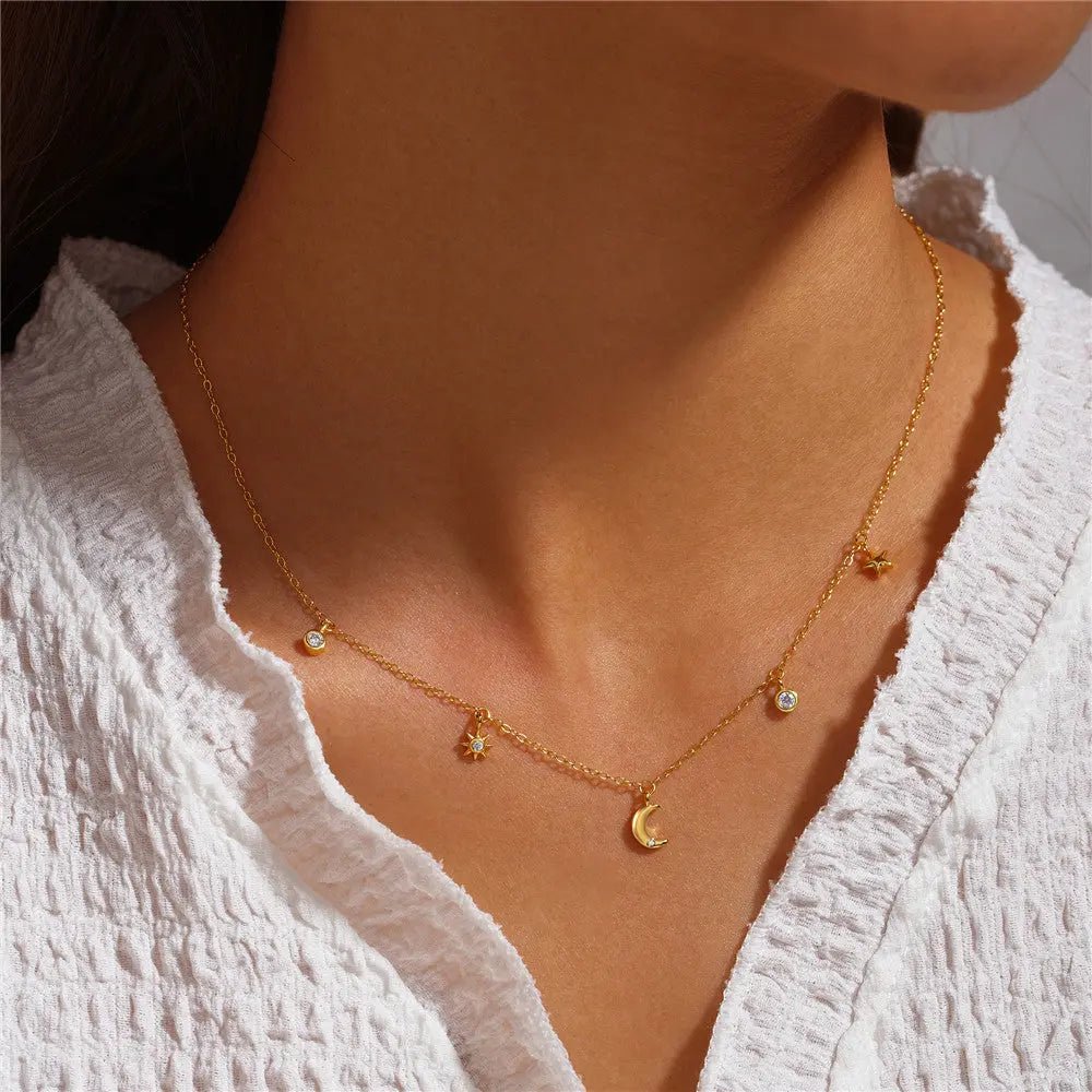 Collar de Plata Theresa con Diseño de Eslabones - Elena Duval