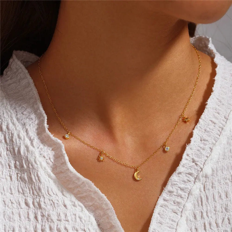 Collar de Plata Theresa con Diseño de Eslabones - Elena Duval