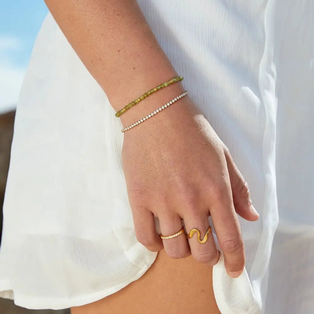 Cordelia | Pulsera de Tenis Dorada - Elena Duval