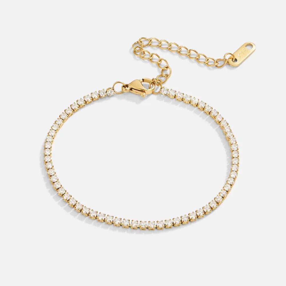 Cordelia | Pulsera de Tenis Dorada - Elena Duval