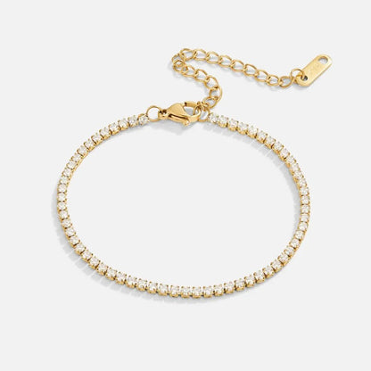 Cordelia | Pulsera de Tenis Dorada - Elena Duval
