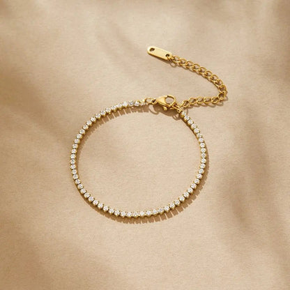Cordelia | Pulsera de Tenis Dorada - Elena Duval