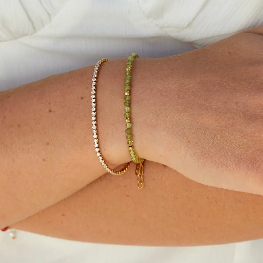 Cordelia | Pulsera de Tenis Dorada - Elena Duval