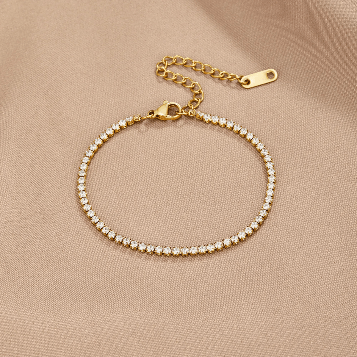 Cordelia | Pulsera de Tenis Dorada - Elena Duval