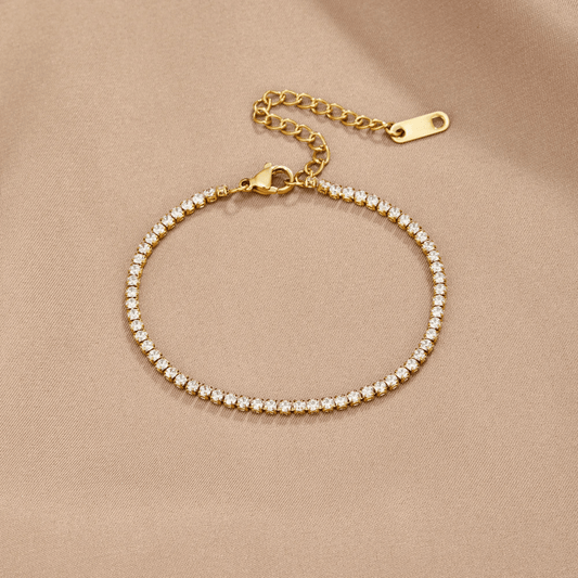 Cordelia | Pulsera de Tenis Dorada - Elena Duval