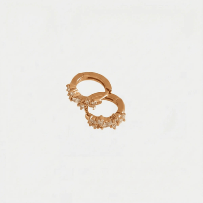Cristal | Pendientes de Aro con Cristales - Elena Duval