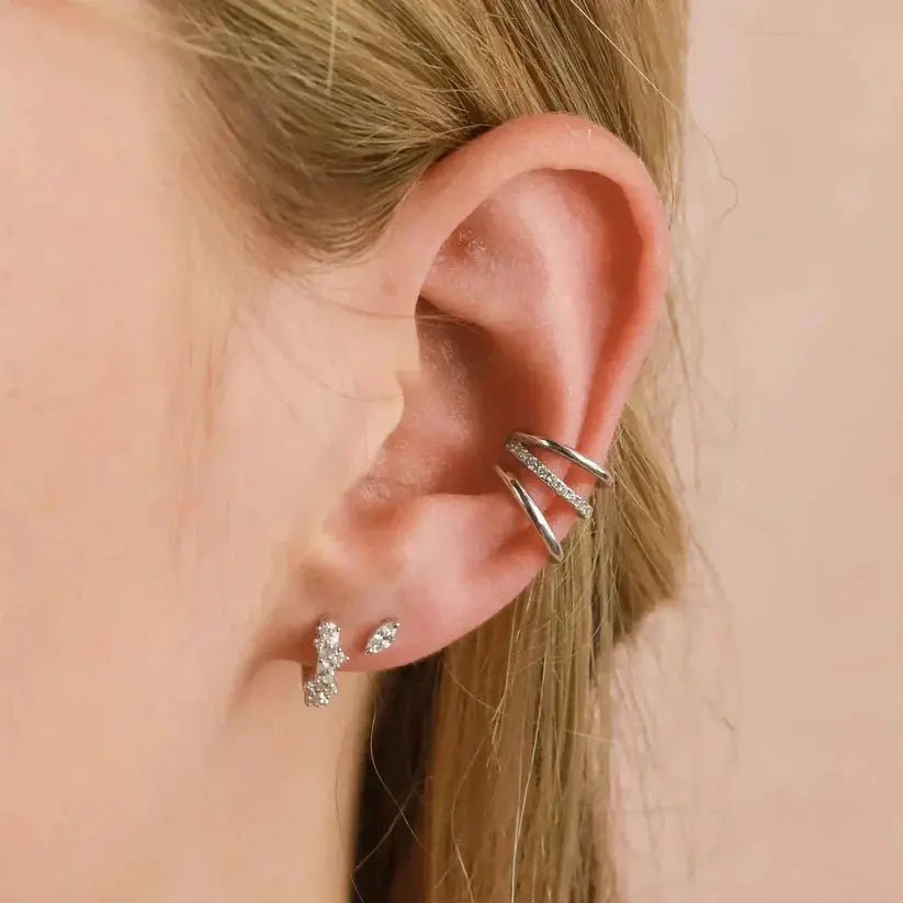 Cristal | Pendientes de Aro con Cristales - Elena Duval