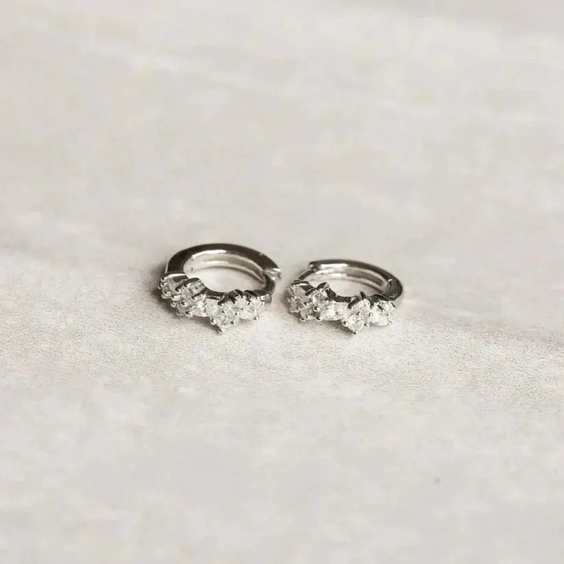 Cristal | Pendientes de Aro con Cristales - Elena Duval