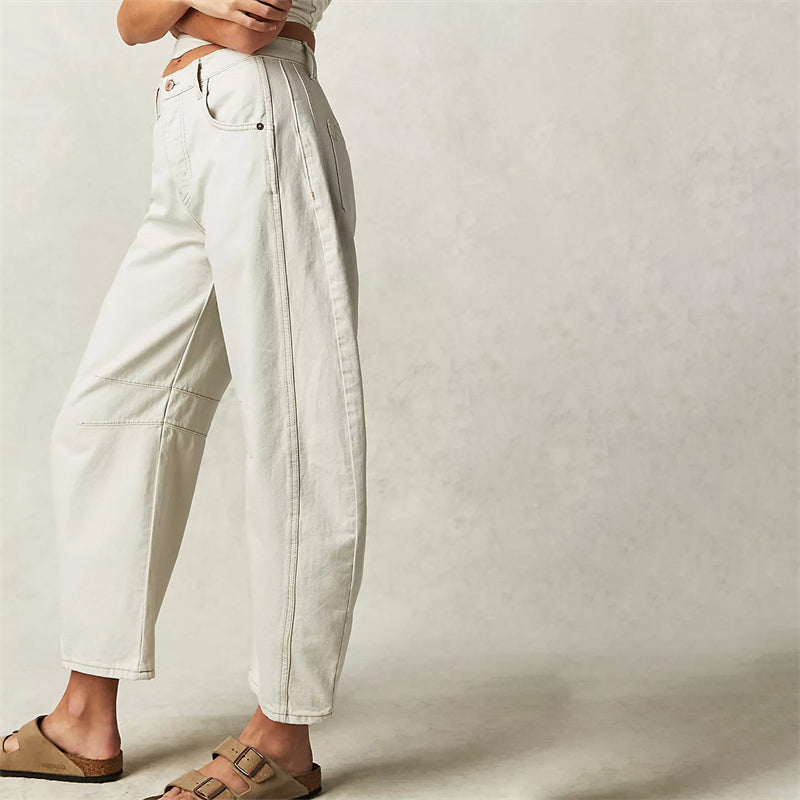 Barrel | Women's High Waist Barrel Leg Jeans Relaxed Fit Denim