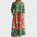 Raquel | Vestido Maxi con Estampado Floral Vintage