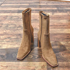 Maria | Botas Francesas de Salto Largo e Biqueira Quadrada