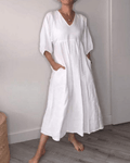 Emery™ | Elegant Maxi Dress with V-Neck