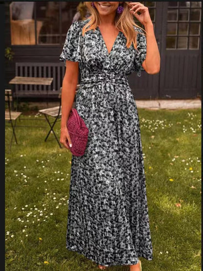 Elis | Vestido largo y vaporoso con estampado floral - Elena Duval