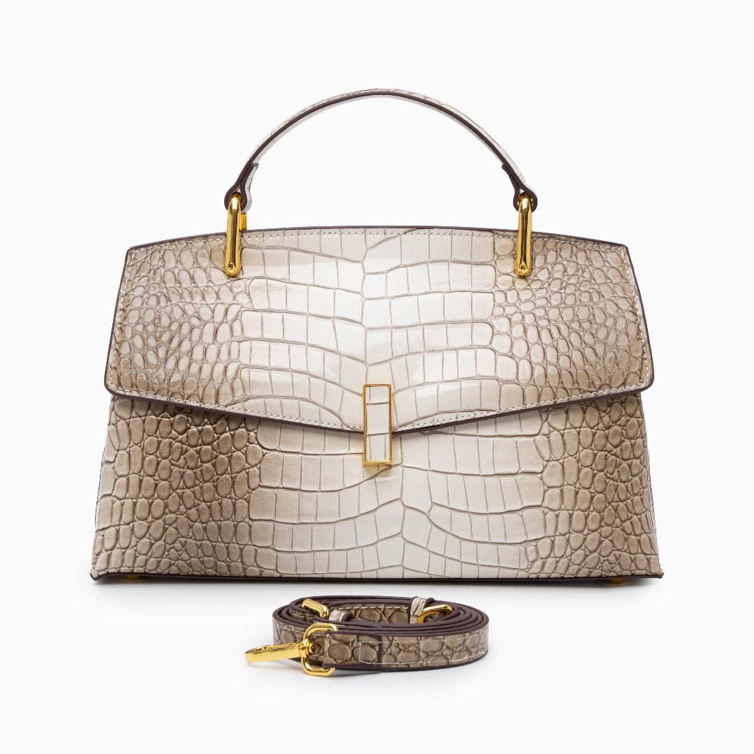 Elisa | Bolso Tote Efecto Cocodrilo - Elena Duval